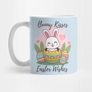 Bunny kisses easter wishes Mug